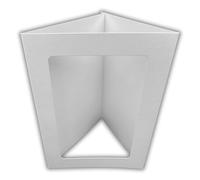 A6 White Rounded Oblong Aperture Card Blanks & Envelopes (5 Pack)