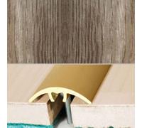 A66 32mm Aluminium Wood Effect Door Threshold Strip - Antique Oak, 0.93M