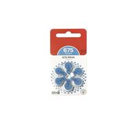 A675 hearing aid batteries, Air-Zinc technology, durable and efficient, ideal for ensuring the energy of hearing devices.