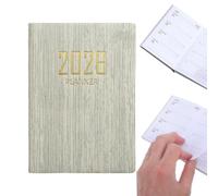 A7 English Version Diary - Yearly Appointment Notebook, Productivity Record Keeper, Budget Monitoring logbooks, Mini Lifestyle Coordinator | Students Teachers Professionals Adults Women Men