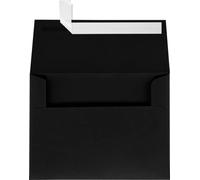 A7 Invitation Envelopes w/ Peel & Press (5 1/4 x 7 1/4 in) (133.35 x 184.15 mm) - Black Linen (50 Qty.)