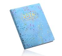 A7 Mini Pocket Diary 2026, Portable Small Diary 2026 Weekly Monthly Dailys Week To View Planner, 120 Pages Small 2026 Diarys Pocket Size For School Office Academic A7 Notebook (Glossy Blue)