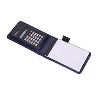 A7 NotePad PU Leather Notebook with Calculator,Handy Jotter Pocket Planner Lined Diary Writing Pad Small Shopping Memo Book for Office Conference Briefcase Business Home and Travel,30 sheets