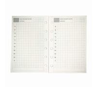 A7 Planner Refill Diary Inserts for Mini Palm Journal, A7 Agenda Refill Daily Plan for Compatiable with Filofax,6 Hole/100gsm,4.84 x 3.23'', Harphia