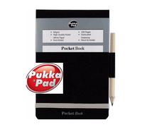 A7 Police Memo Book With Pencil and Elasticated Strap - Pack of 12 Pukka Multi One Size