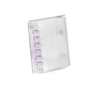 A7 Size Glitter Stationery Binder Notebook Shell Pocket Notepads DIY Postcards Collect Portable Hand Account Book(A7-Purple)