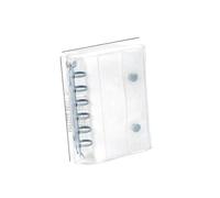 A7 Size Glitter Stationery Binder Notebook Shell Pocket Notepads DIY Postcards Collect Portable Hand Account Book(A7-Blue)