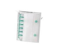 A7 Size Glitter Stationery Binder Notebook Shell Pocket Notepads DIY Postcards Collect Portable Hand Account Book(A7-Green)