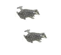 A8 Badger Made From Fine English Pewter Cufflinks