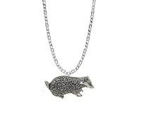 A8 Badger PENDENT REAL 925 sterling silver Necklace Handmade 16 inch chain with prideindetails gift box