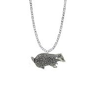 A8 Badger PENDENT REAL 925 sterling silver Necklace Handmade 20 inch chain with prideindetails gift box