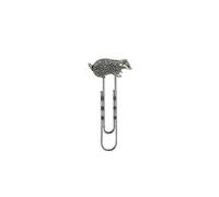 A8 Badger Pewter on a Bookmark Clip Slide Metal Ticket Holder Books File
