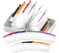 A8 Waterproof Pill Organizer Set, Pill Pouch Set with 14 PCS Zippered Pill Pouches, Twice-Daily Large Pill Organizer for Seven Days, Color-Coded, Reusable Travel Medicine (White,A8)