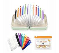 A8 Waterproof Weekly Pill Organizer Set, 14 Color-Coded Zipper Pouches, Spacious Reusable Storage System, AM PM Daily Wellness Travel Organizer for Home Organization
