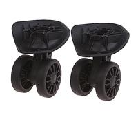 A89 GepäCkräDer Suitcase Double Row Wheels Hardware Repair Kit 360° Spinner Wheels Robust Wheel 1 Pair Black