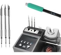 A9 Soldering Station Compatible JBC Soldering Iron Tips C210/C245/C115,Handle Lead-Free Electronic Welding Rework Station,Repair Solder Tools Soldering Irons,A9-xk 245-3tips,1