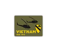 #A972 1st Cavalry Division Vietnam War US Army Crest Sticker UH 1 Huey 7x10 cm