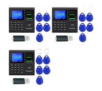 A99E-3X Time Attendance Machine Fingerprint Password Clock For Employee With Finger Scan, RFID And PIN Punching In One Efficient Clocking