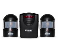 A9B- NEW IN BLACK WIRELESS WEATHERPROOF Weatherproof & Wireless Garden, Garage, Shed, Driveway Burglar Alarm and/or Visitor Alert