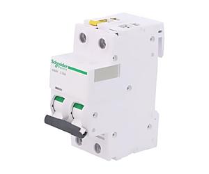 A9F04250 Overcurrent Switch 400VAC lRated: 50A Pole: 2 DIN Charact: C 6kA CUTT