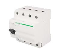 A9Z05440 RCD Switch lRated: 40A IDiff: 30mA Pole: 4 400VAC IP20 1-25mm² CUTTING