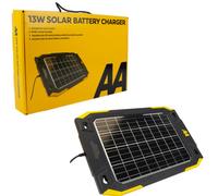 AA 10W 12V Portable Mono Solar Panel Trickle Charger Kit Car Battery Maintainer Rv