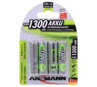 AA 1300mAh NiMH Rechargeable Batteries, 4 Pack - 5030792
