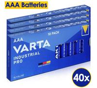 (AA 40 Pack) Varta AA Alkaline Batteries AAA Alikaline Batteries 1.5V Long Life Power Cells
