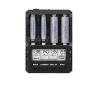 AA AAA Charger 15W 3000mAh 4 Independent Slots 3 Working Modes Wide Viewing VA Screen Compatible With