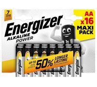 AA Alkaline Power Batteries, 16 Maxi Pack - 627504 ENERGIZER
