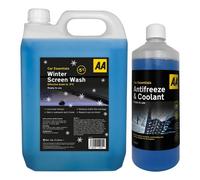 AA Antifreeze and Coolant 1 Litre Effective down to -36°C with 5 Litre Wintre Screenwash Effective down to -5°C