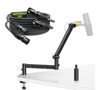 AA AUDIO ACCESSORY Low Profile Boom Arm with XLR Cable 2M 2 Pack