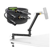 AA AUDIO ACCESSORY XLR Cable 3M 2 Pack with Low Profile Boom Arm