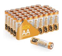 AA Batteries pack of 40 by GP AA Batteries Ultra Alkaline - 10 year shelf life, ideal for everyday hungry devices, long lasting power, anti-