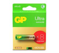 AA Batteries - Set of 8 | GP Ultra | AA Alkaline 1.5 V / LR06 Batteries - Long Life