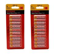 AA BATTERIES SUPER HEAVY DUTY ZINC POWER 1.5 V 20 Pack R6P