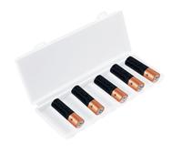 AA Battery Case - Durable Portable Storage Box, Compact Battery Organizer | Space Efficient Container With Strong Design For Holding 10 Aa Batteries, Secure Holder Case For Outdoor Powers Use