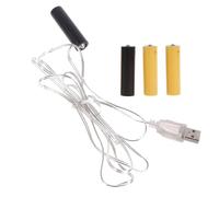 AA Battery Eliminator, Replace AA Batteries Power Supply Adapter, Fake Battery Power Adapter for LED Fairy Light, Thermostat, Table Lamp, Radio, Clocks, Wireless Electronics (1)