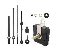 AA Battery Operated Clock Movement with Precision Gearing and Two Metal Pointer Sets for Craft Enthusiasts (shaft 31mm)