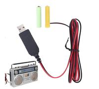 AA Battery USB Supply to USB to 3V Cable Adapter, Replaces AAAA Cell in Electronics | Converter Wire for LED Lighting, Console Controller, Desk Fan, Wireless Device, Radio
