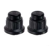 AA Button Cover for Gas Grill Stove Generat, Easy Replacement Ignitor Cap, Black Plastic Material, 2Pcs