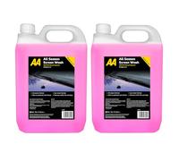AA Car Essentials - 2 x 5L Summer Screenwash with Pink Berry Fragrance Multi-pack - Low Smear formula