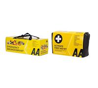 AA Car Essentials 5060114610651 Emergency Breakdown Kit Ultimate First Aid Kit - AA0903 - A Family Essential For Car Home Holidays Travel Camping Caravans Office