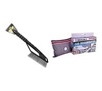 AA Car Essentials AA1425 Ice Scraper Snow Brush With Pingi Dehumidifier Car and Home LV-A300 - Absorbs Moisture Condensation Damp Keeping Windscreens Clear - One Reusable 299 g Bag