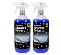 AA Car Essentials Advanced De-Icer 2 x 1 Litre Multi-Pack, Fast Acting, Thaws Ice In Seconds, Effective Performance
