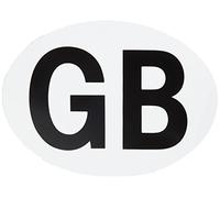 AA Car Essentials GB Plate AA Car Essentials0101 - Large Magnetic Temporary Oval PVC Badge H134 mm W180 mm - EU Driving Law