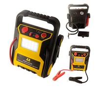 AA Car Jump Starter and Air Compressor AA1678 - Petrol Vehicles up to 2.5 L and Diesel 1.6 L - LED Light, Flexible 60 cm Hose and USB Output