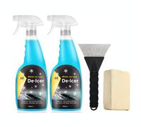AA Winter Car Kit Fast Acting Deicer 2 x 750 ml, Ice Scraper x 1, Chamois Demister Pad x 1