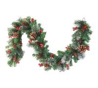 (Aa) Christmas Decorations Xmas Ornaments Sale Christmas PVC Dip White Garland 1.8m Rattan Fireplace Decoration Indoor Home Decor Merry Christmas