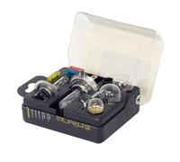 AA Compact Universal Car Bulb/Fuse Kit AA0552 - Includes Popular Halogen Bulbs H1 (448) H4 (472) H7 (499) - Suitable for Most Vehicles, Black/silver